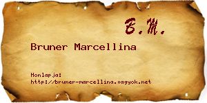 Bruner Marcellina névjegykártya